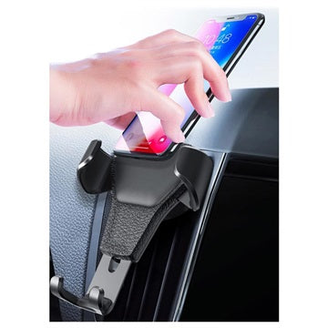 Universal Gravity Mobilholder til Luftkanal - Sort