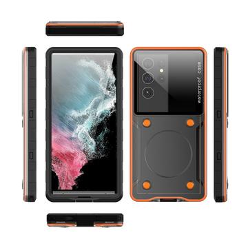 Universal IP68 vandtæt etui / undervandscover - 6.9" - Sort