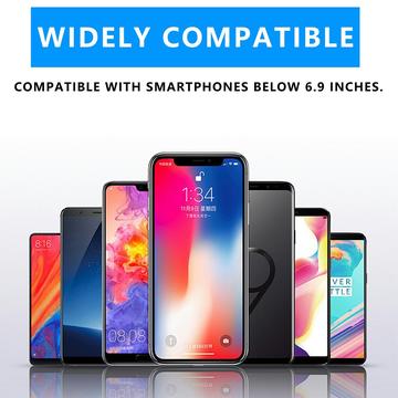 Universal IP68 vandtæt etui / undervandscover - 6.9" - Sort