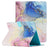 Universal Marble Pattern Folioetui til Tablet - 10" - Pink / Blå