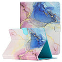 Universal Marble Pattern Folioetui til Tablet - 10" - Pink / Blå