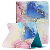 Universal Marble Pattern Folioetui til Tablet - 10" - Pink / Blå