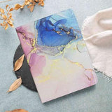 Universal Marble Pattern Folioetui til Tablet - 10" - Pink / Blå