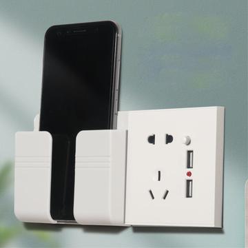 Universal Mobile Holder for Wall - 9.9x2.5cm - White