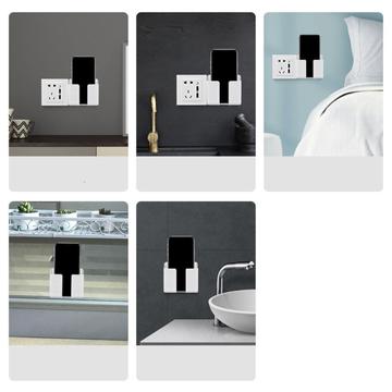 Universal Mobile Holder for Wall - 9.9x2.5cm - White
