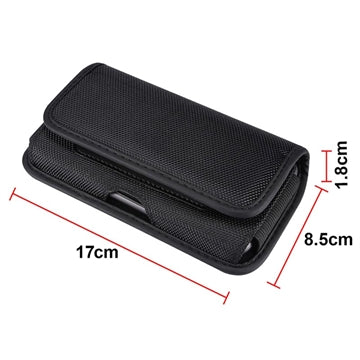 Universal Oxford Bæltetaske med Kortholder - 6.9"-7.2" - Sort