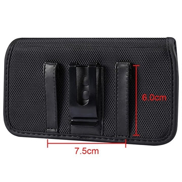 Universal Oxford Bæltetaske med Kortholder - 6.9"-7.2" - Sort
