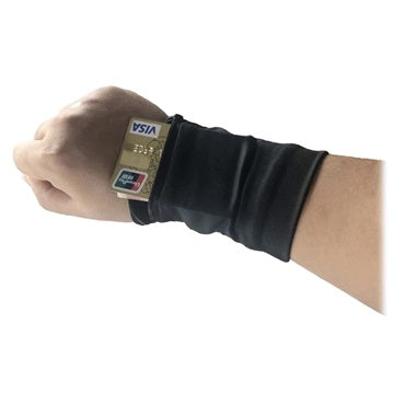 Universal Løbearmbånd / Håndled Pung - 4"-6" - Sort