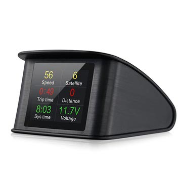 Universal Smart Digital HUD Bil Hastighedsmåler T600 - Sort