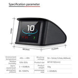 Universal Smart Digital HUD Bil Hastighedsmåler T600 - Sort