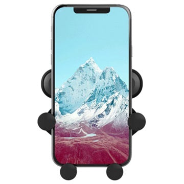 Universal Gravity Mobilholder til Luftkanal til Smartphone - Sort