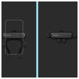 Universal Gravity Mobilholder til Luftkanal til Smartphone - Sort