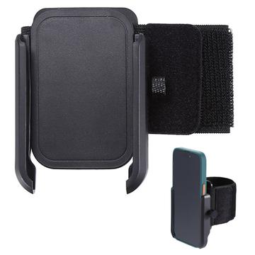 Universal sportsarmbånd med smartphoneholder - 4"-7" - sort