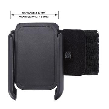Universal sportsarmbånd med smartphoneholder - 4"-7" - sort