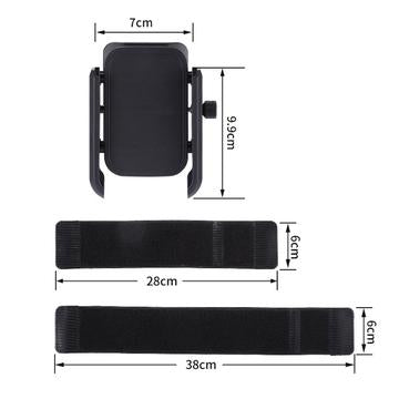 Universal sportsarmbånd med smartphoneholder - 4"-7" - sort