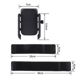 Universal sportsarmbånd med smartphoneholder - 4"-7" - sort