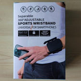 Universal sportsarmbånd med smartphoneholder - 4"-7" - sort