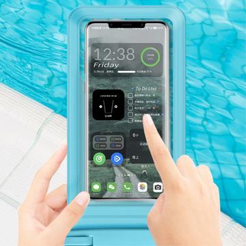 Vandtæt universal etui med kortholder - 7.5" - Grøn