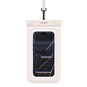 Usams YD017 universelt IPX8-vandtæt etui - 7.2" - beige