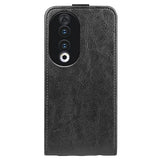 Honor 90 Vertikal Flip Taske med Kortholder - Sort
