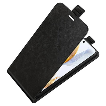 Honor 90 Vertikal Flip Taske med Kortholder - Sort