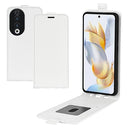 Honor 90 Vertikal Flip Taske med Kortholder - Hvid