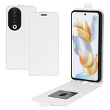 Honor 90 Vertikal Flip Taske med Kortholder - Hvid