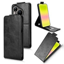 Huawei Pura 90 Pro lodret flip-etui med stativ - sort