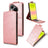 Huawei Pura 90 Pro Max lodret flip-etui med stativ - rosaguld