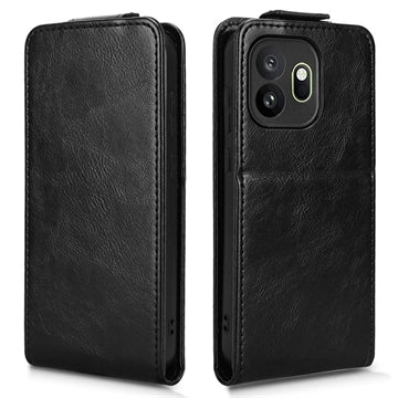 OnePlus 15T lodret flip-etui med stativ - sort