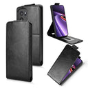 OnePlus Ace 6 Ultra lodret flip-etui med stativ - sort