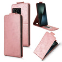 Sony Xperia 1 VIII lodret flip-etui med stativ - rosaguld