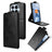 Xiaomi 17T lodret flip-etui med stativ - sort