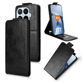 Xiaomi 17T lodret flip-etui med stativ - sort