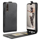Huawei P20 Pro Flip Taske med Kortholder - Sort