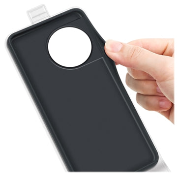 OnePlus 11 Vertikal Flip Taske med Kortholder - Hvid