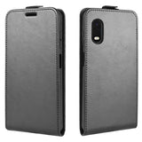 Samsung Galaxy Xcover Pro Vertikal Flip Taske med Kortholder - Sort