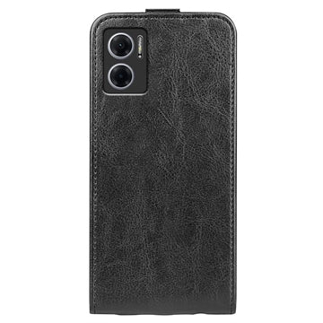 Xiaomi Redmi 10 5G/Note 11E Vertikal Flip Taske med Kortholder - Sort