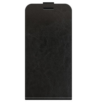 iPhone 13 Vertikal Flip Cover med Kortholder - Sort