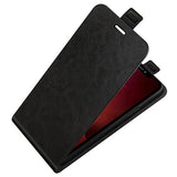 iPhone 13 Vertikal Flip Cover med Kortholder - Sort