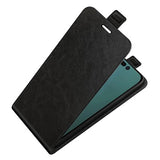 iPhone 14 Pro Max Vertikal Flip Taske med Kortholder - Sort