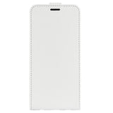 iPhone 15 Vertikal Flip Taske med Kortholder - Hvid