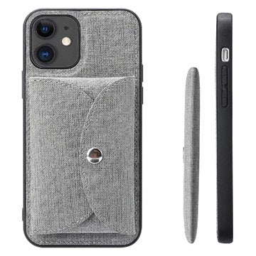 Vili T iPhone 12/12 Pro Cover med Magnetisk Pung - Grå