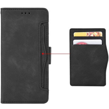 Vintage Series Motorola Moto G 5G Plus Pung med Kortholder - Sort