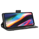 Vintage Series Motorola Moto G 5G Plus Pung med Kortholder - Sort
