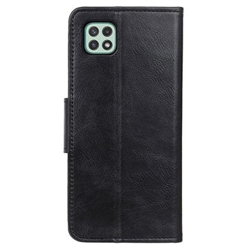 Vintage Series Samsung Galaxy A22 5G, Galaxy F42 5G Etui med Pung - Sort