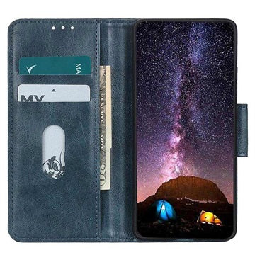 Vintage Series Samsung Galaxy A22 5G, Galaxy F42 5G Etui med Pung - Blå