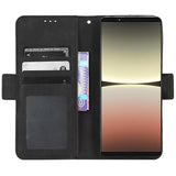 Vintage Series Sony Xperia 5 IV Pung med Kortholder - Sort