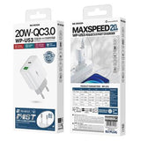 WK WP-U53 20W PD-vægoplader til hurtig opladning - hvid