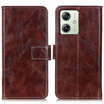 Motorola Moto G54 Pung Taske med Magnetisk Lukning - Brun